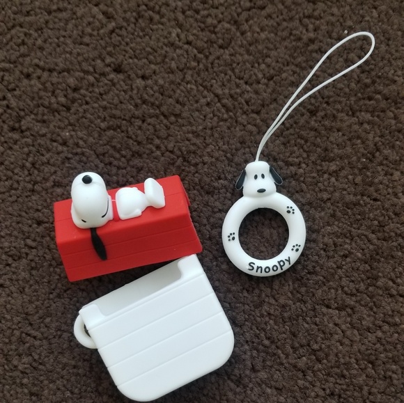 snoopy supreme airpod case